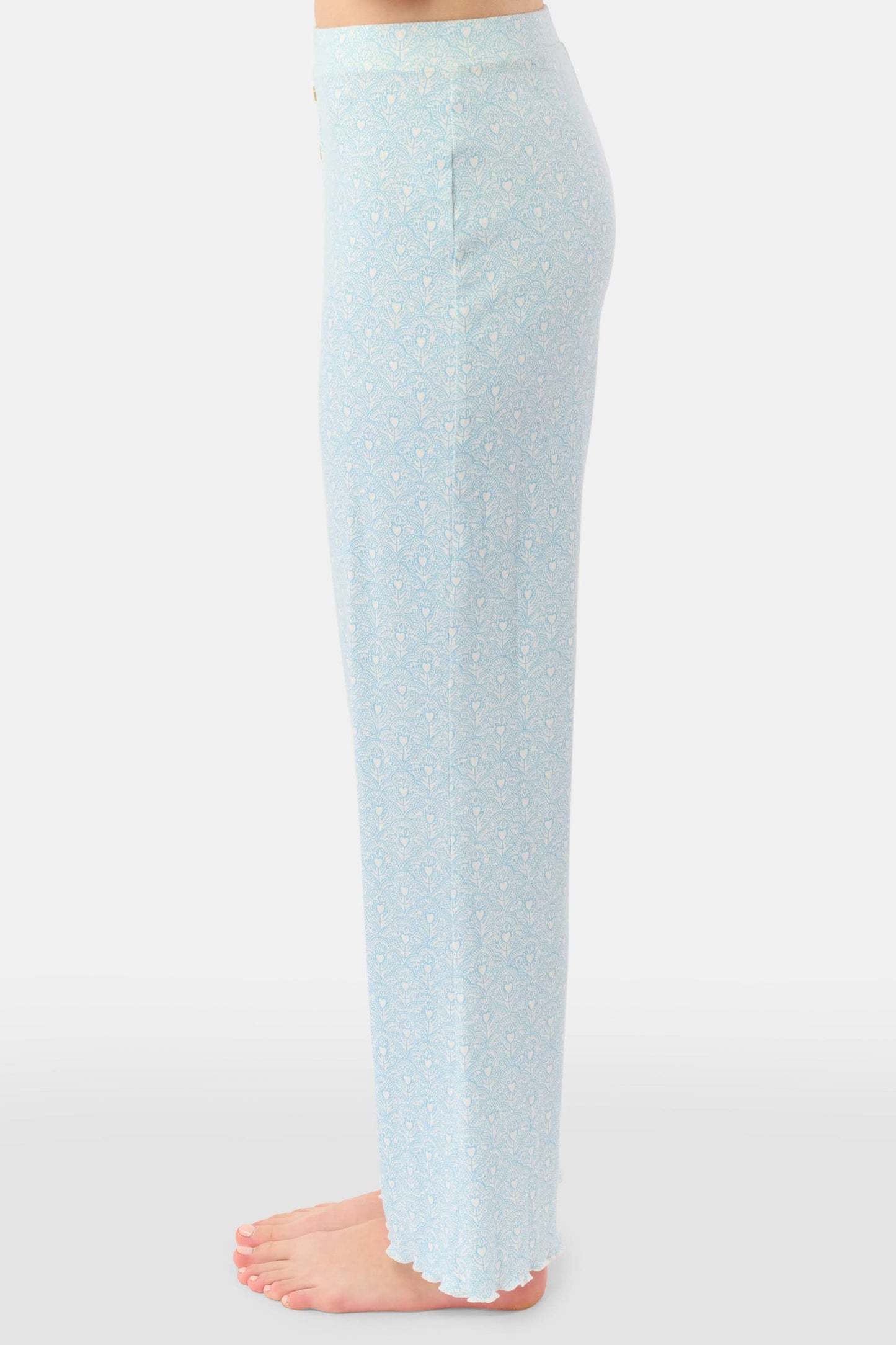 Roller Rabbit Light Blue Jemina Hearts Pointelle Michelle Pant
