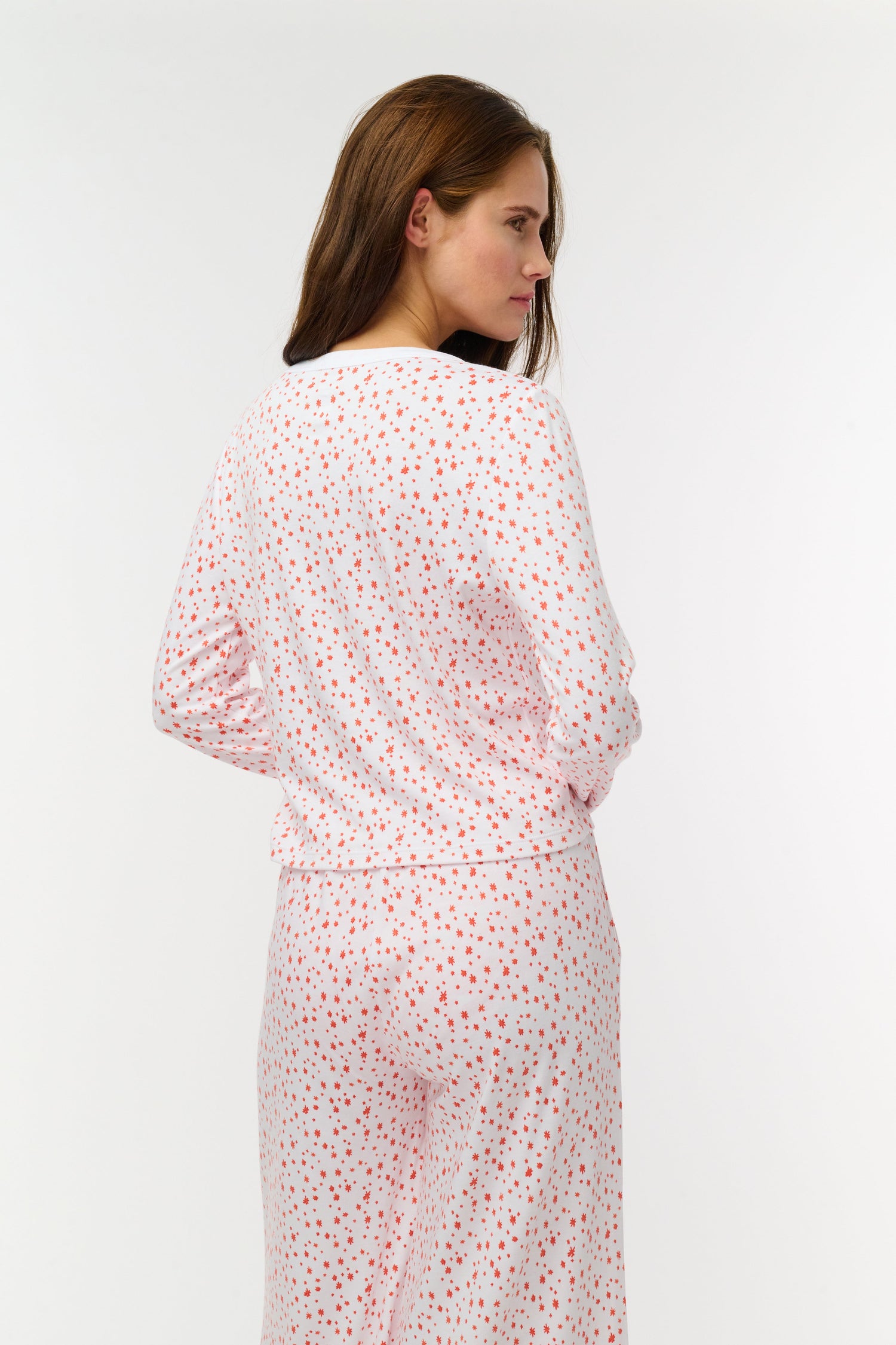 Roller Rabbit Orange Étoiles Nessa Cardigan