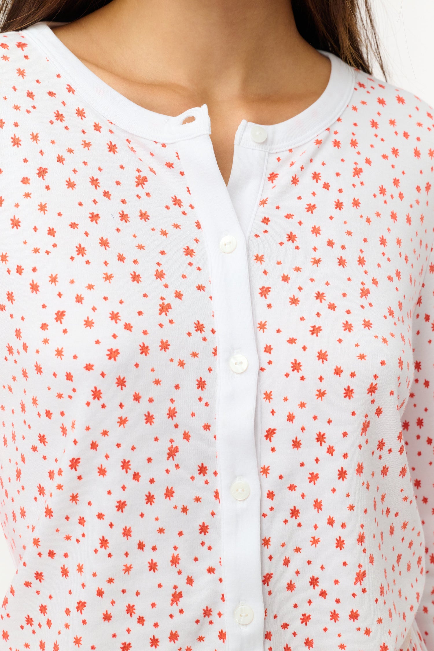 Roller Rabbit Orange Étoiles Nessa Cardigan
