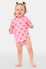 Roller Rabbit Pink Kids Sunny Days Rashguard