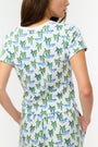 Roller Rabbit Blue Snappy Palms Baby Tee