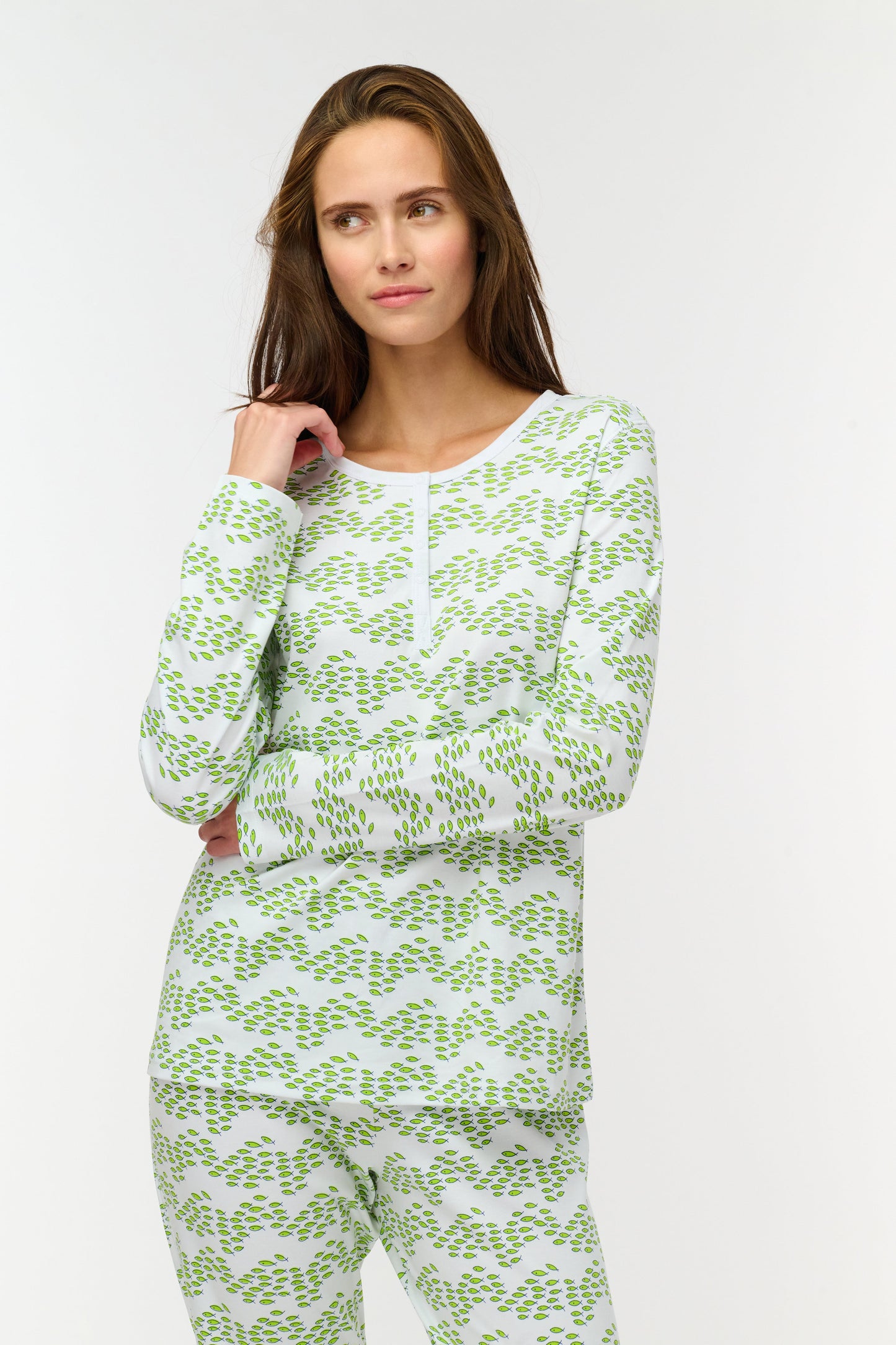 Roller Rabbit Lime Minnows Pajamas