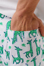 Roller Rabbit Green Mens Gigi Giraffe Simon Pant