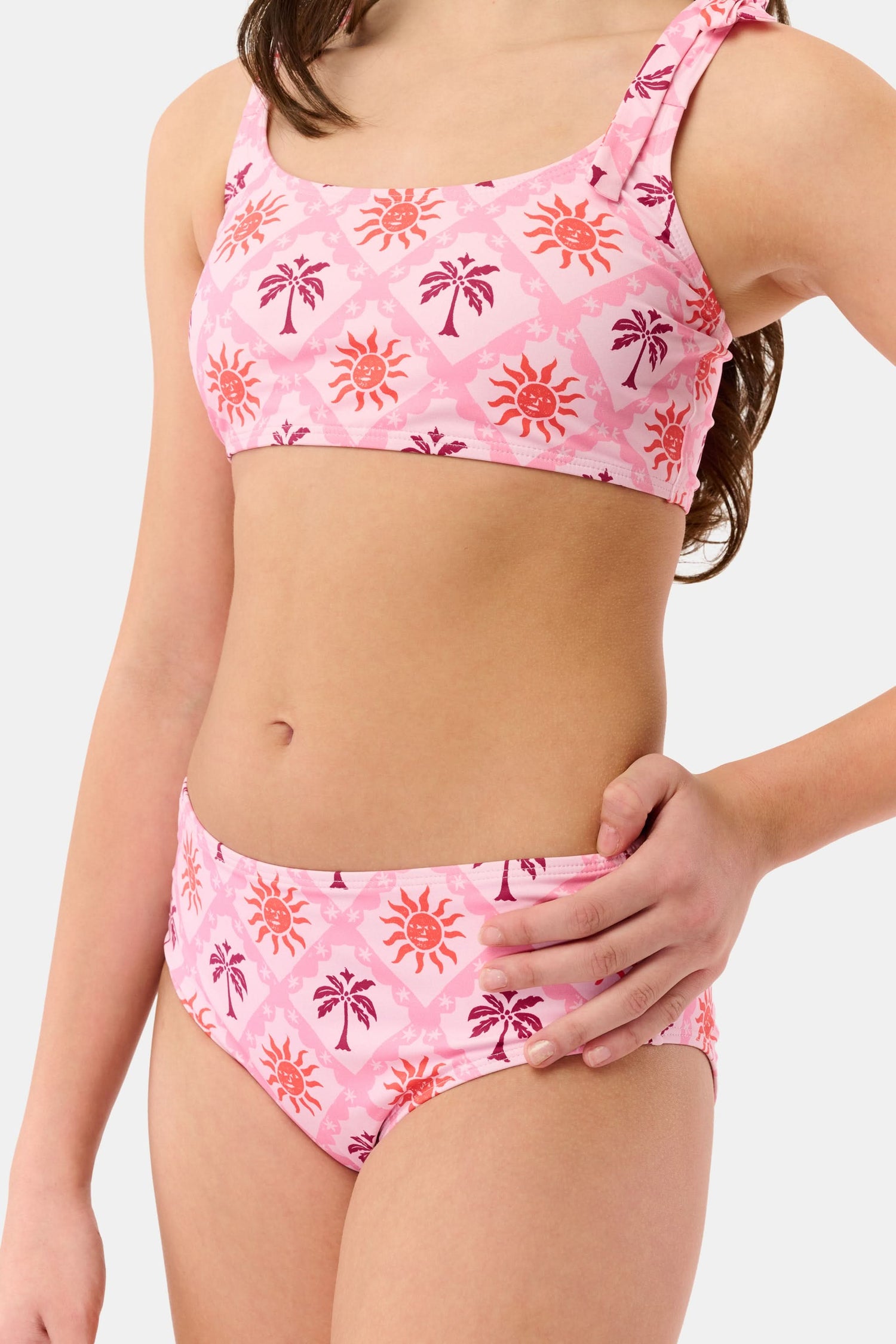 Roller Rabbit Pink Kids Sunny Days Cora Bikini