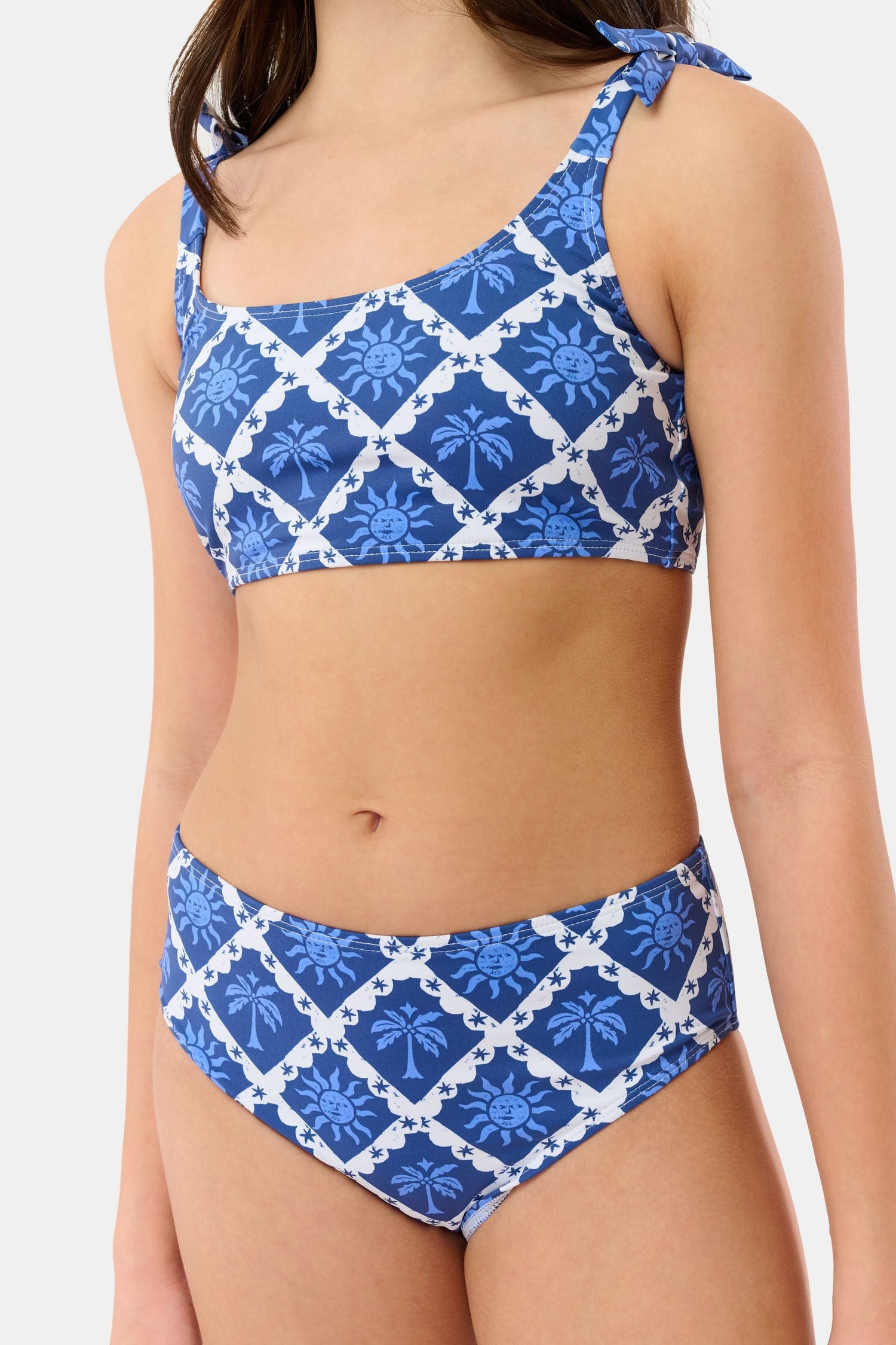 Roller Rabbit Navy Kids Sunny Days Cora Bikini
