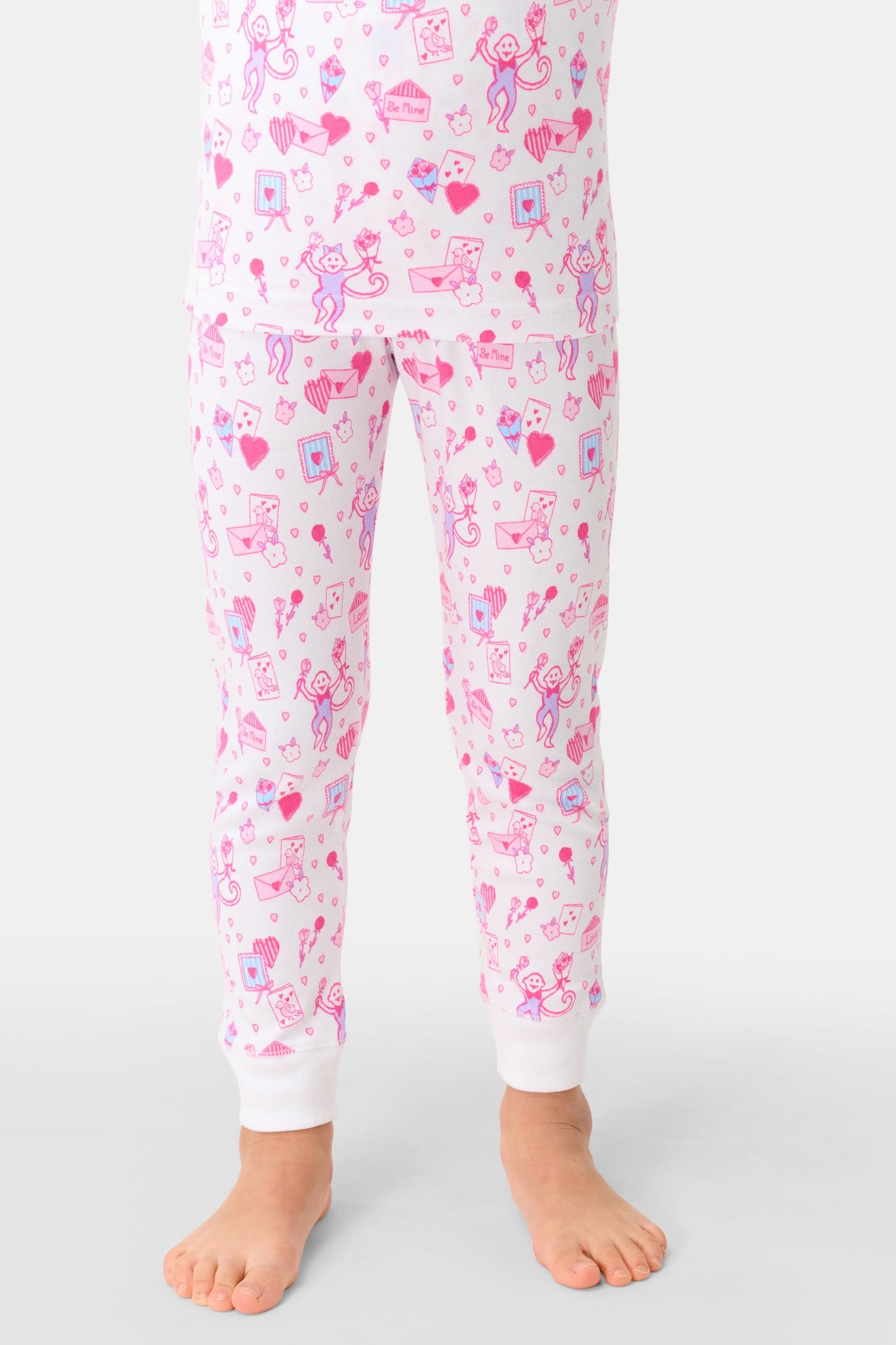Roller Rabbit Pink Kids Love Letters Juniper Pajamas
