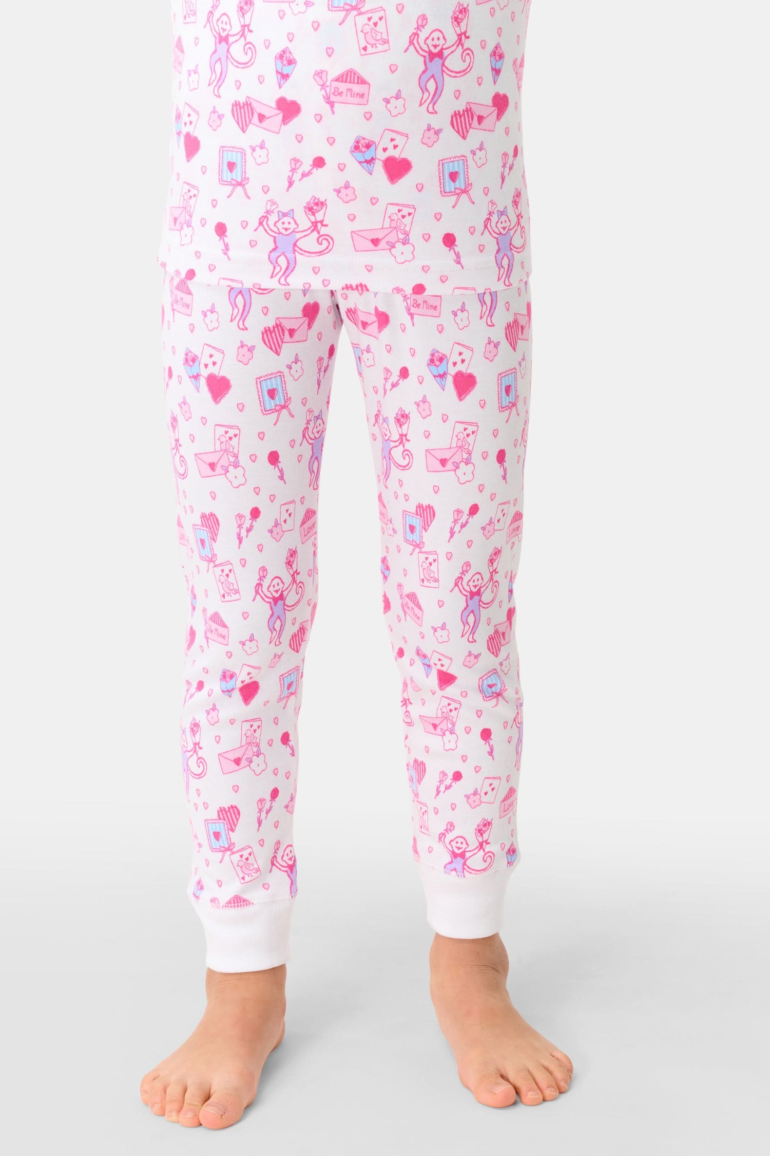 Roller Rabbit Pink Kids Love Letters Juniper Pajamas