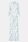 Roller Rabbit Pink April Showers Long Sleeve Polo Pajamas