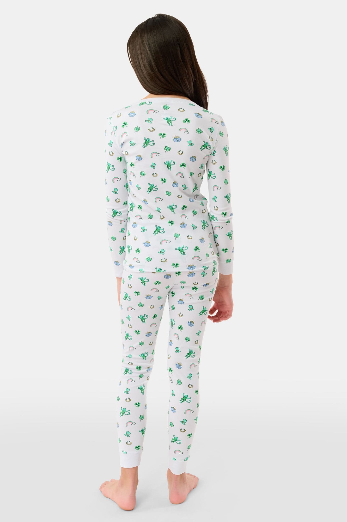 Roller Rabbit Green Kids Luck O' The Monkey Pajamas