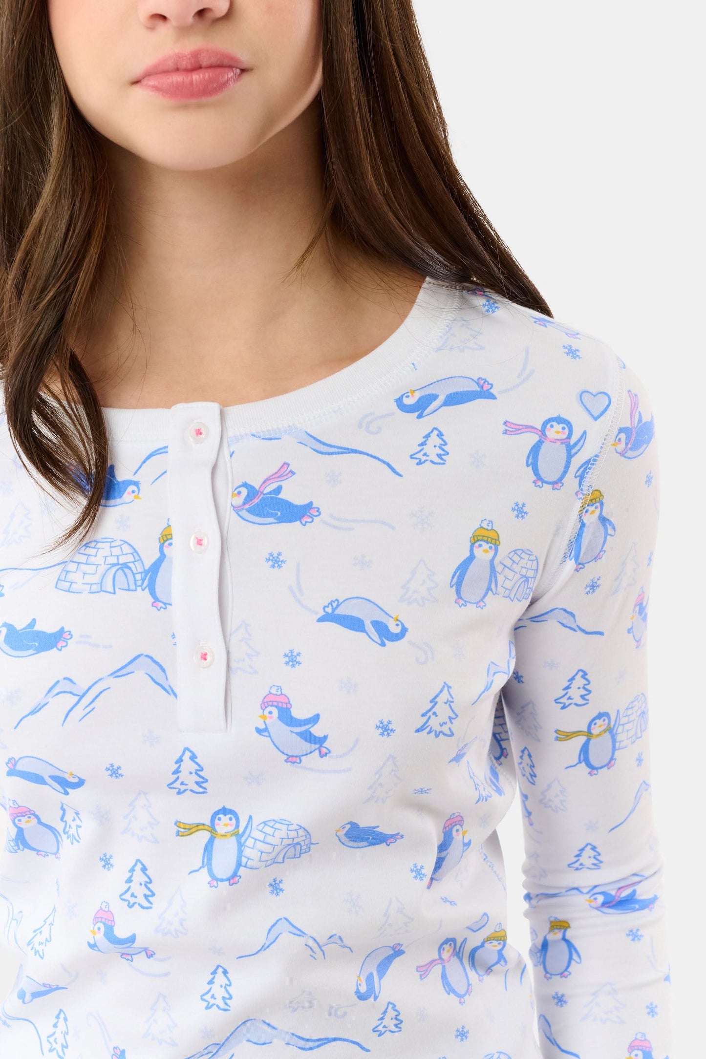 Roller Rabbit Blue Kids Penguin Party Pajamas