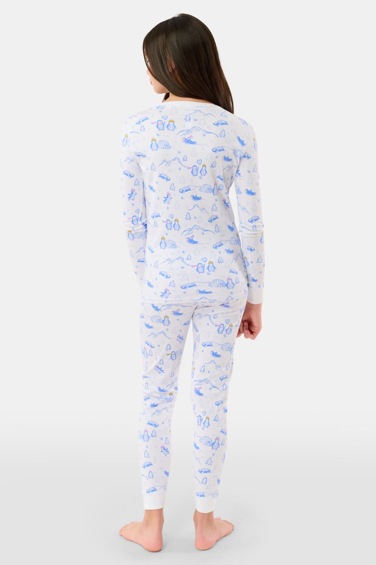 Roller Rabbit Blue Kids Penguin Party Pajamas