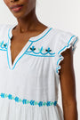 Roller Rabbit Teal Avallon Embroidery Pippa Dress