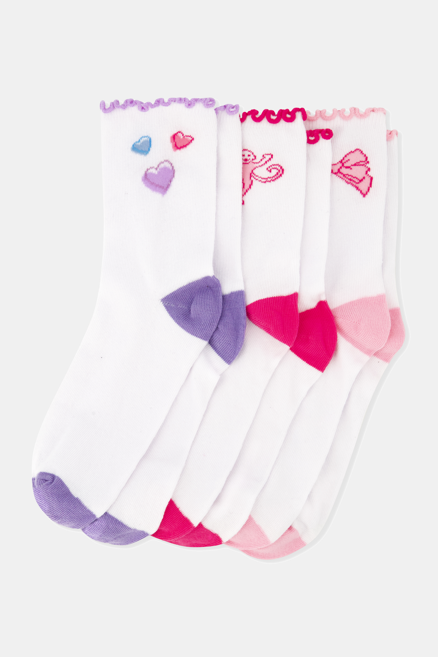 Roller Rabbit Multi Vintage Valentine Ruffle Sock Set