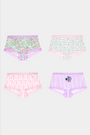 Roller Rabbit Mixed Icon Boyshort 4 Pack