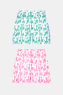 Roller Rabbit Green/Pink Mens Gigi Giraffe Boxer Set