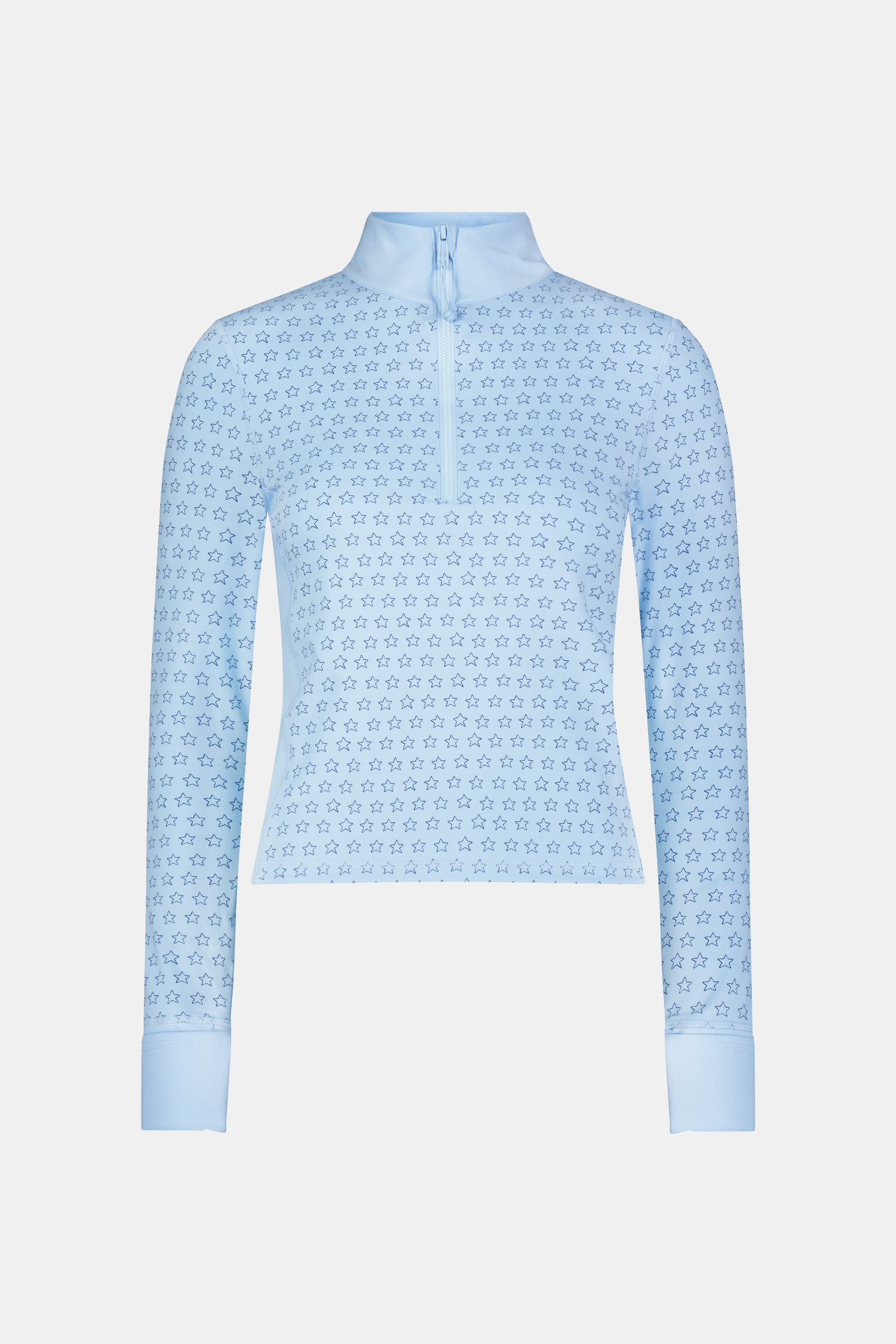 Roller Rabbit Ice Blue Stars Celia Quarter Zip