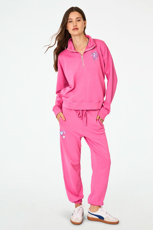 Roller Rabbit Berry Monkey Love Sweatpants