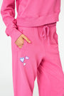 Roller Rabbit Berry Monkey Love Sweatpants