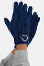 Hearts Embroidery Gloves
