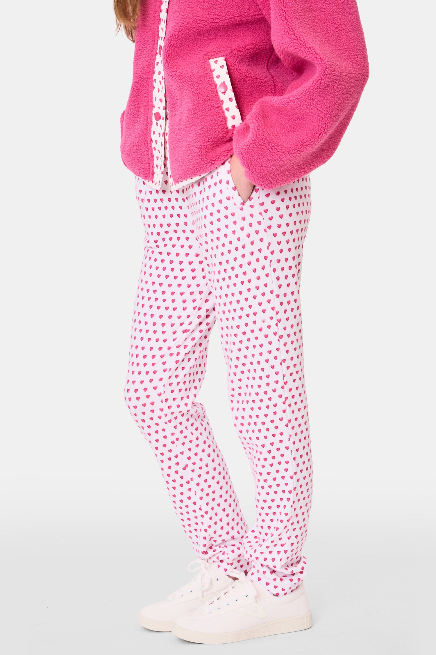 Roller Rabbit Kids Pink Hearts Sweatpants