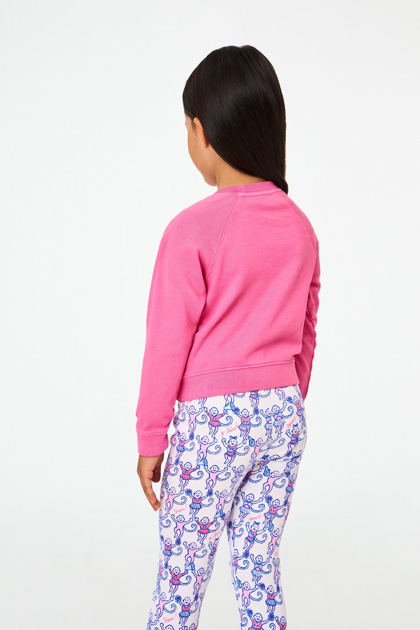 Roller Rabbit Kids Berry Monkey Love Crewneck