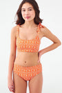 Roller Rabbit Kids Monkey/Pool Party Cora Reversible Bikini 