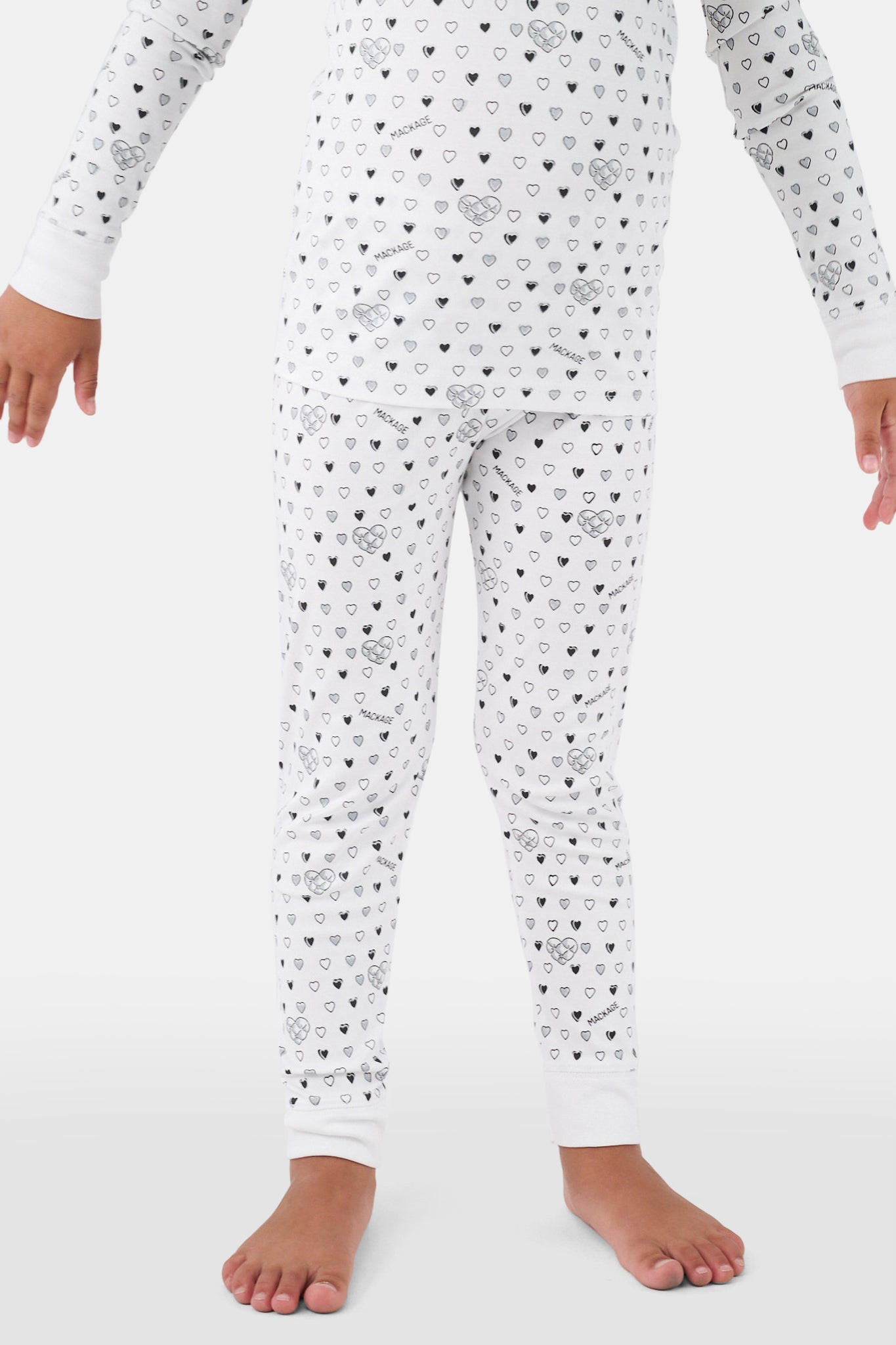Roller Rabbit  Kids Black Quilted Hearts Pajamas