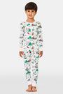 ROLLER RABBIT GREEN KIDS SNOW VILLAGE PAJAMAS