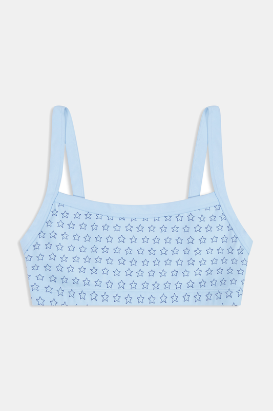 Roller Rabbit Ice Blue Stars Keeley Sports Bra