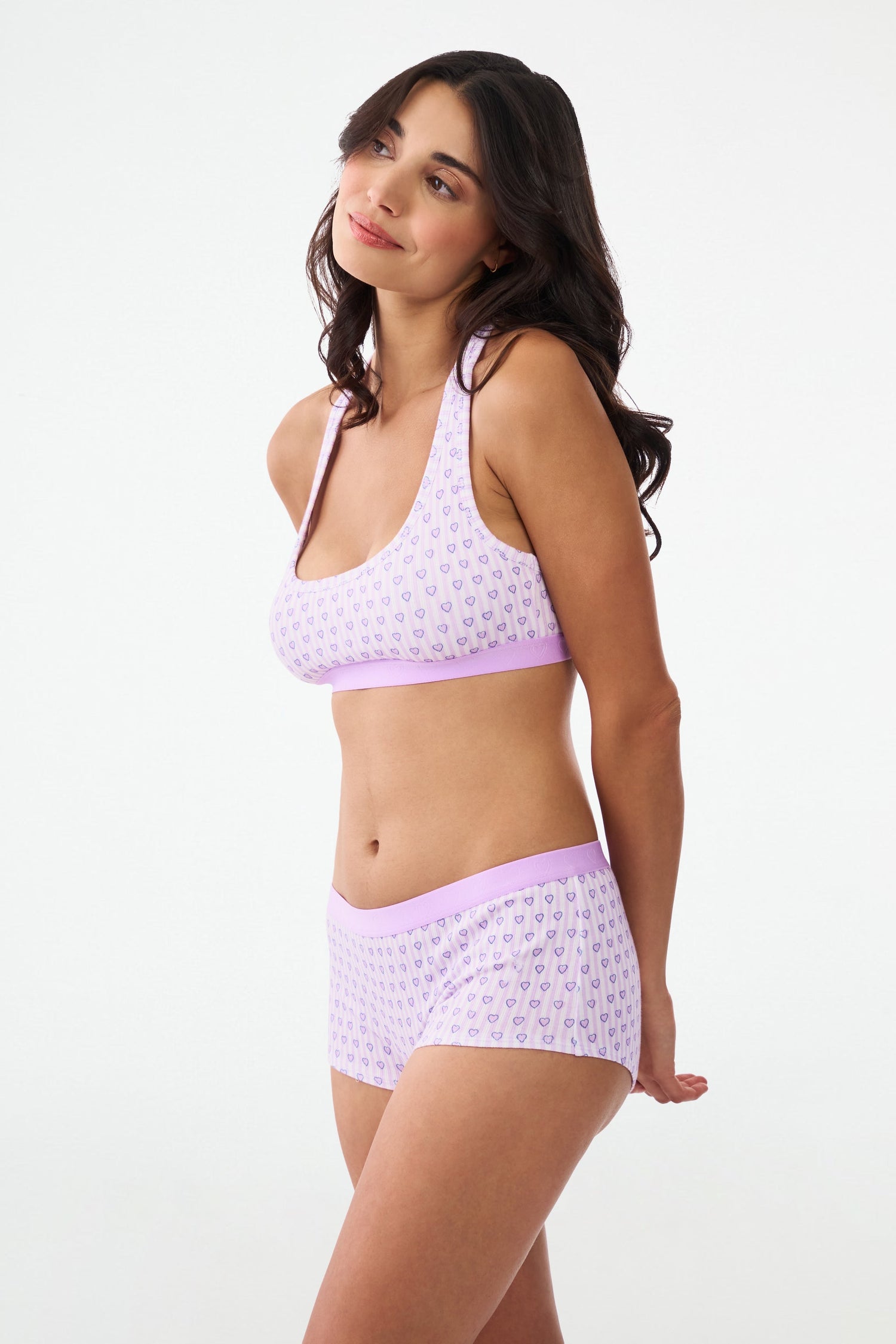 Roller Rabbit Lovely Stripe Crosby Boyshort Lavender 