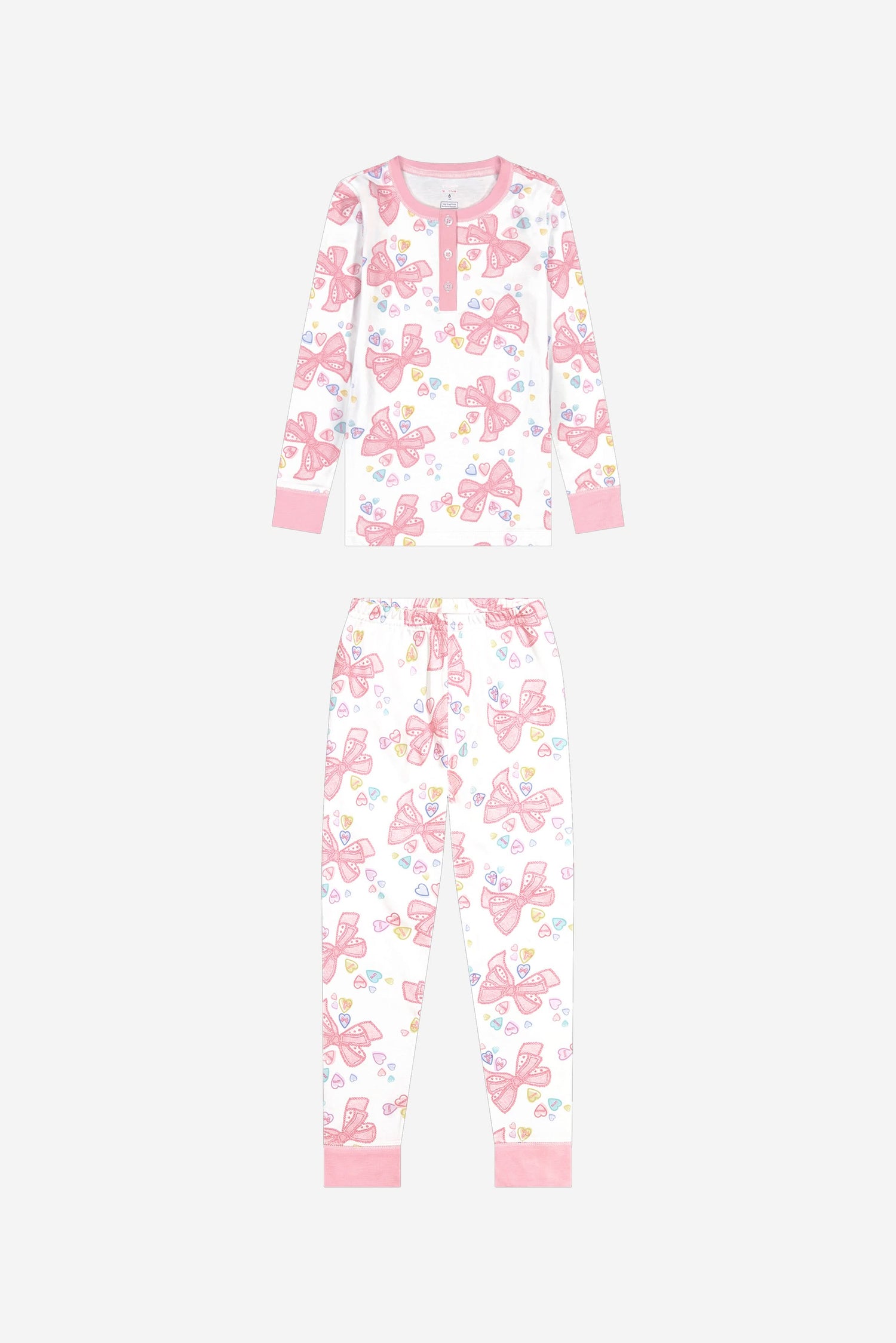 Roller Rabbit Pink Kids Doily Beaux Pajamas
