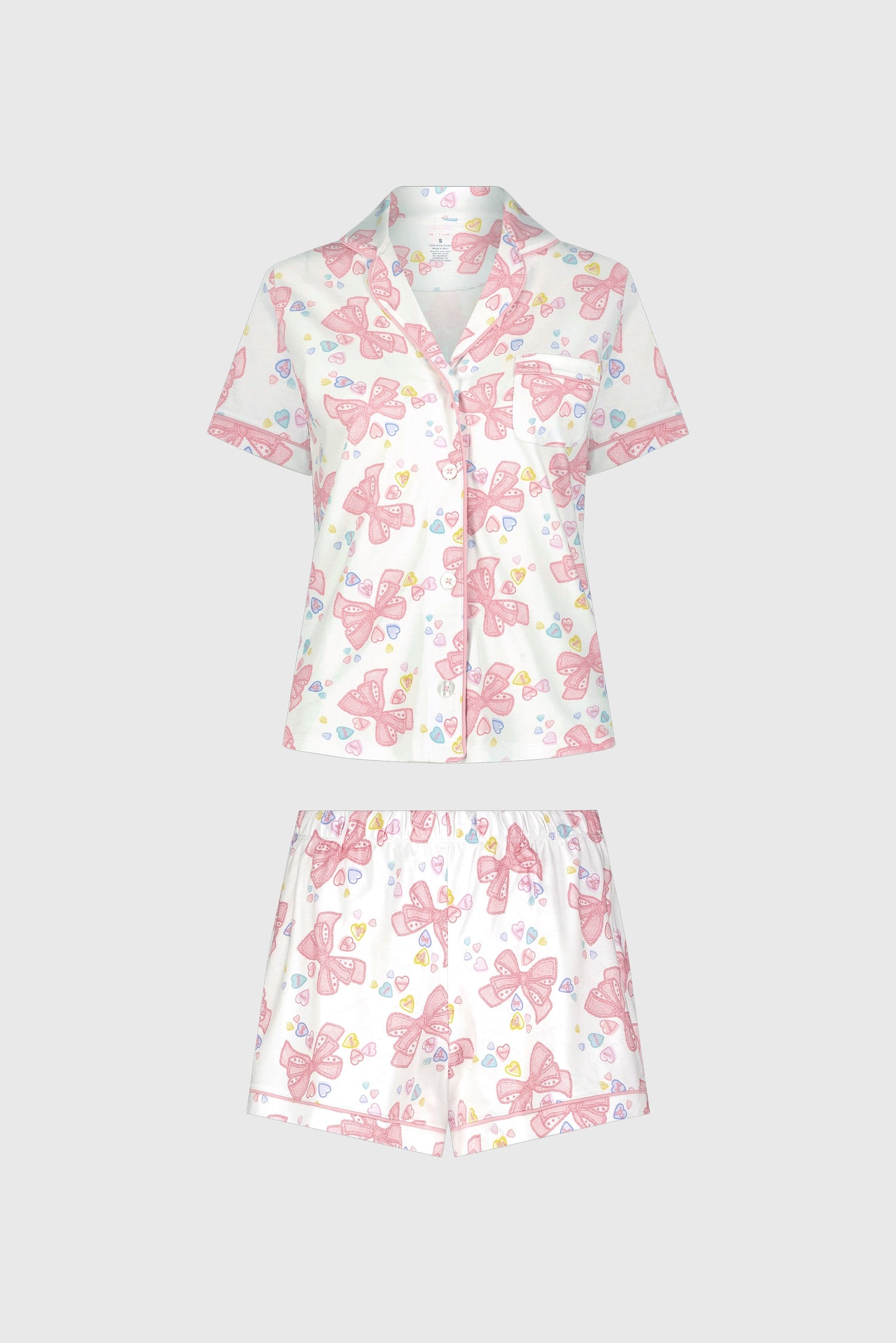 Roller Rabbit Pink Sugar Doily Beaux Polo Pajamas