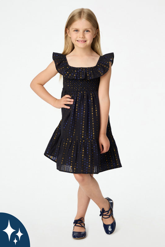 Kids Lurex Dot Ryan Dress