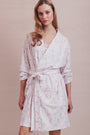 Roller Rabbit Pink Sugar Candy Heart Stripe Blake Robe