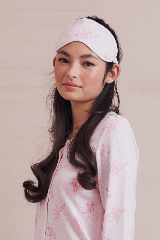 Roller Rabbit Blush Cupid's Kiss Eye Mask