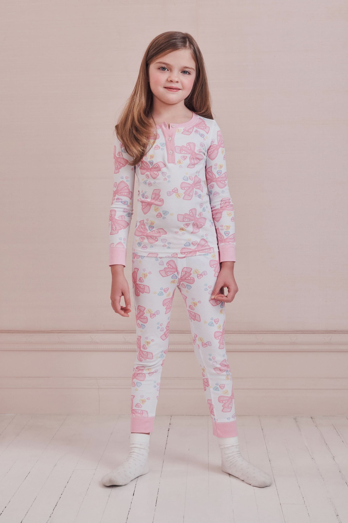 Roller Rabbit Pink Sugar Kids Doily Beaux Pajamas
