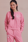 Roller Rabbit Blush Vintage Valentine Crewneck