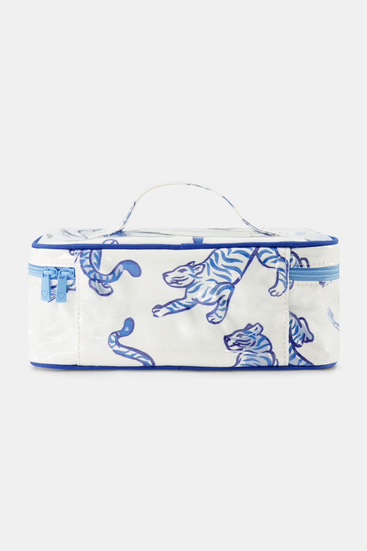 Roller Rabbit Blue Wild Tigers Carry All Case