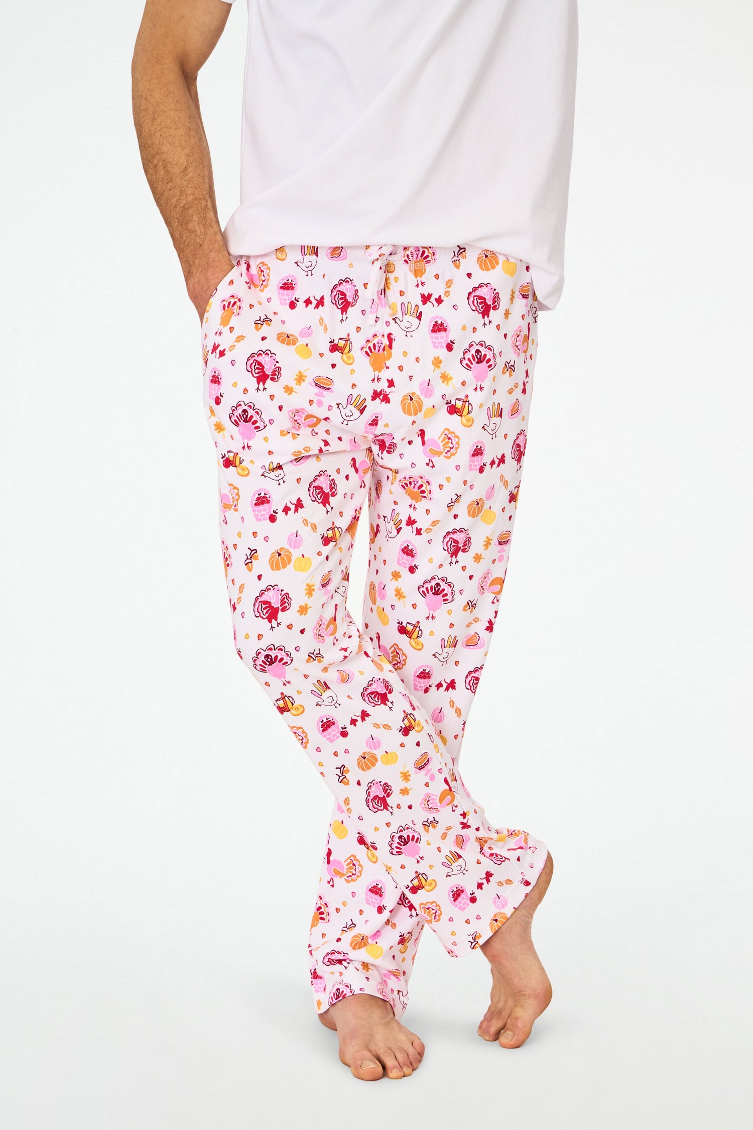 Roller Rabbit Men's Orange Fall-A-Palooza Troy Pajamas
