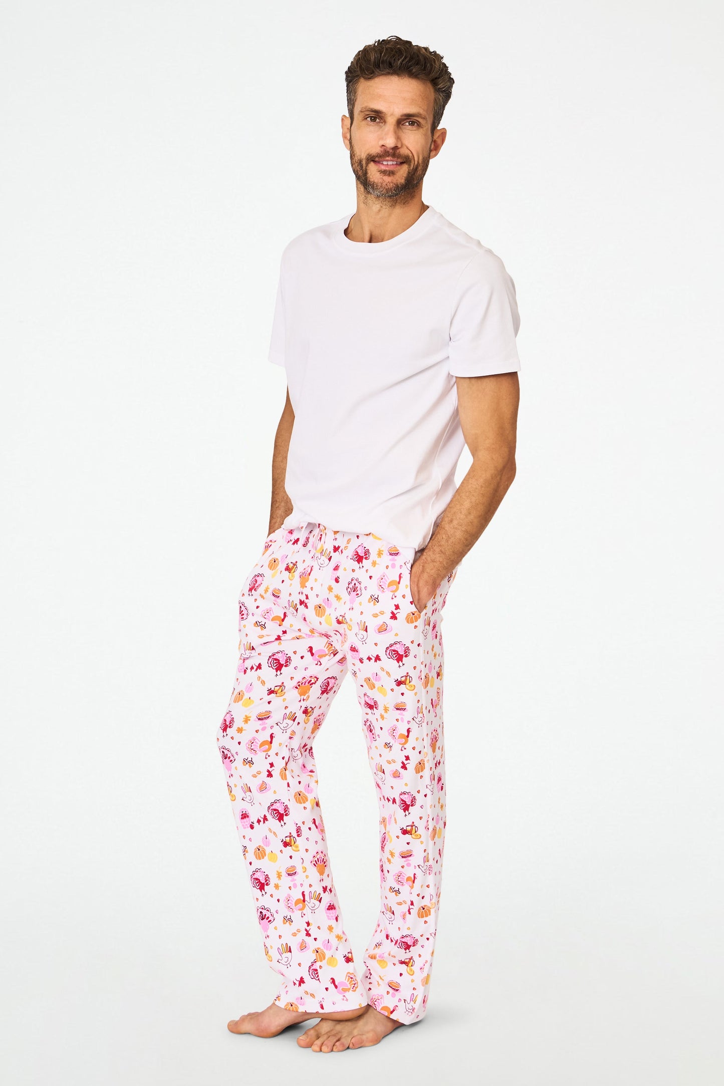 Roller Rabbit Men's Orange Fall-A-Palooza Troy Pajamas