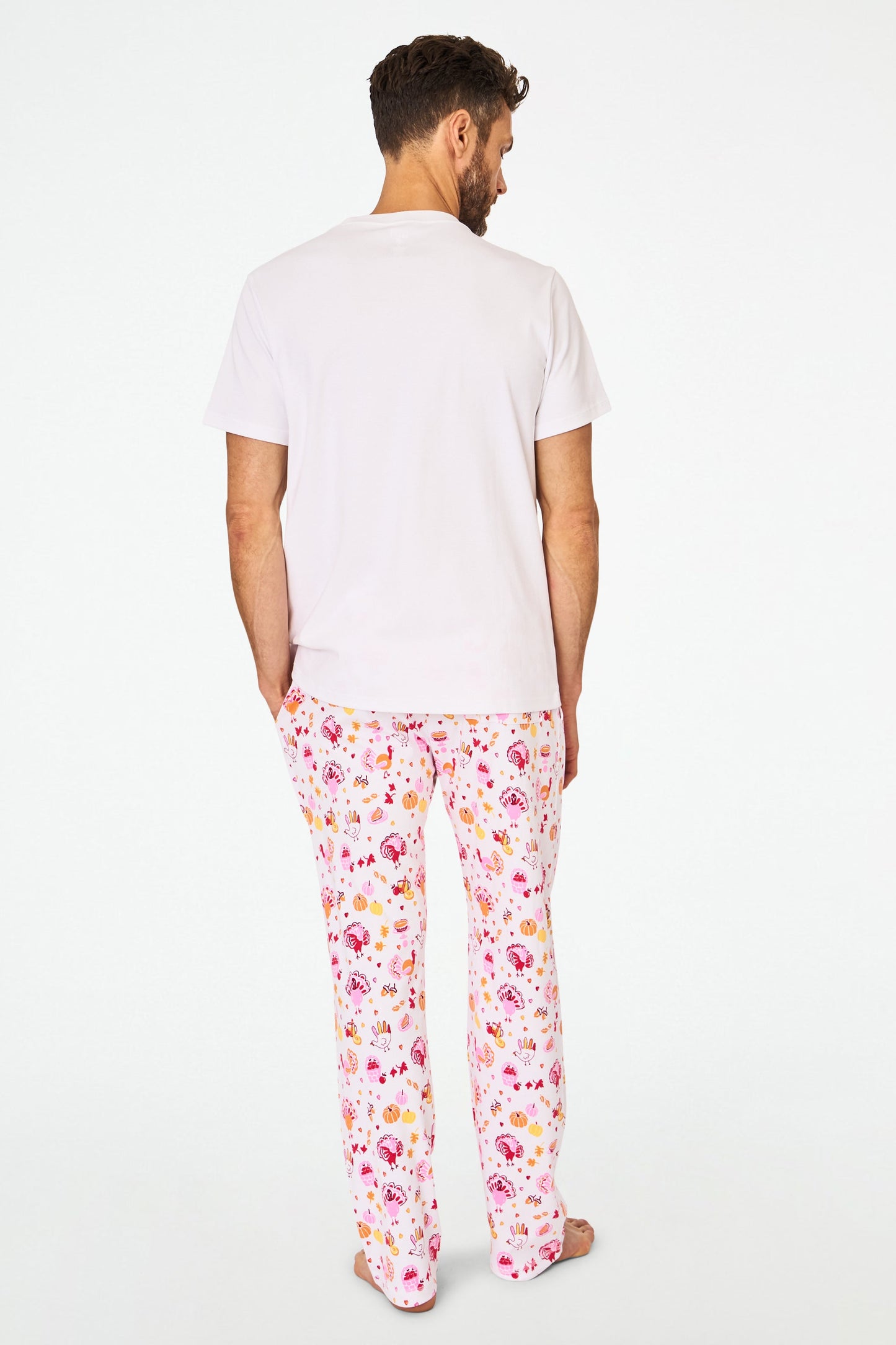 Roller Rabbit Men's Orange Fall-A-Palooza Troy Pajamas