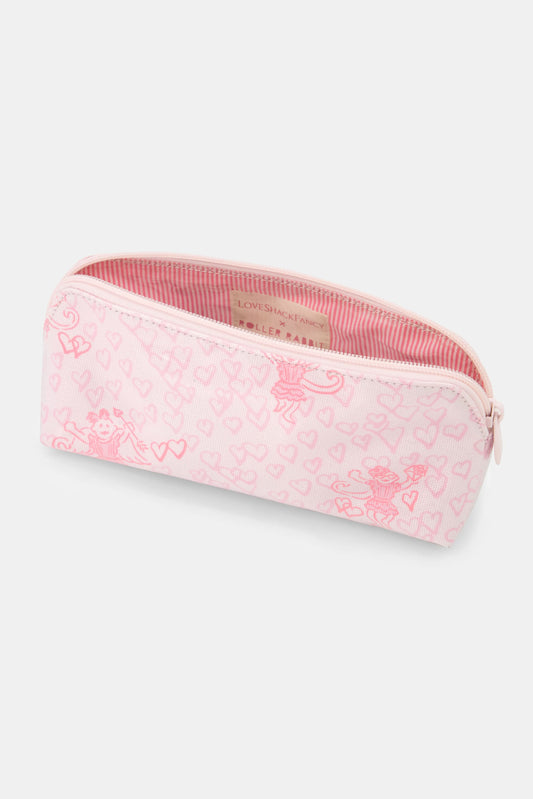 Roller Rabbit Pink Cupids Kiss Makeup Bag