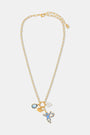 Roller Rabbit Blue MONKEY LARIAT NECKLACE