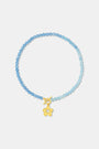 Roller Rabbit Blue FLOWER CHARM BEADED NECKLACE