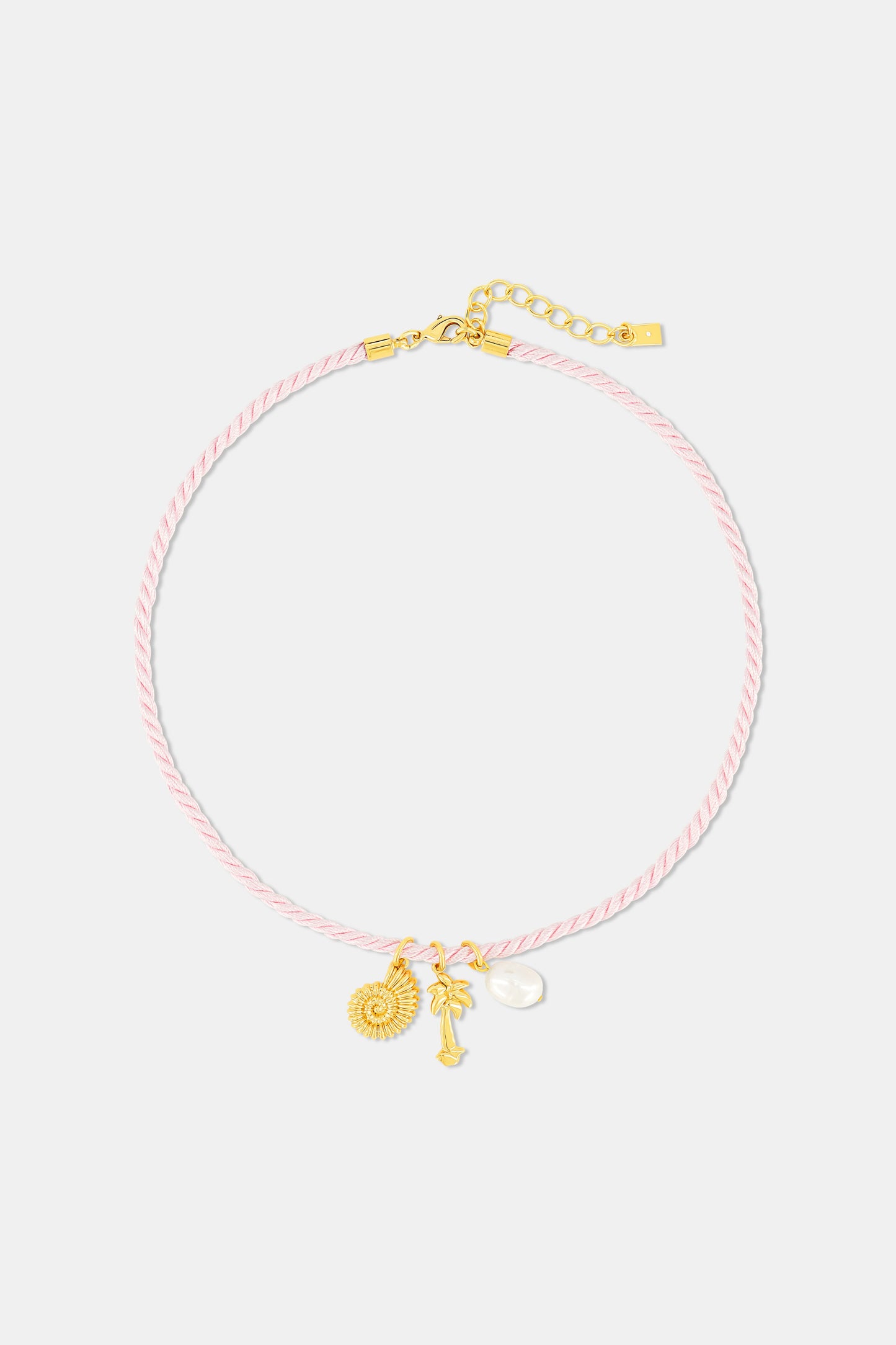 Roller Rabbit Pink SEASIDE CHARMS ROPE NECKLACE