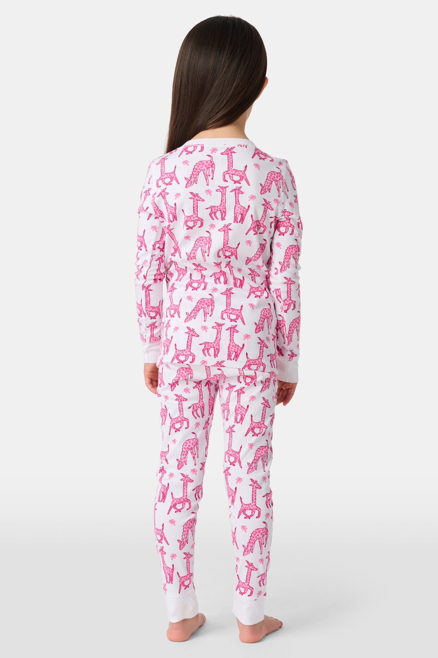 Roller Rabbit Pink Kids Gigi Giraffe Pajamas