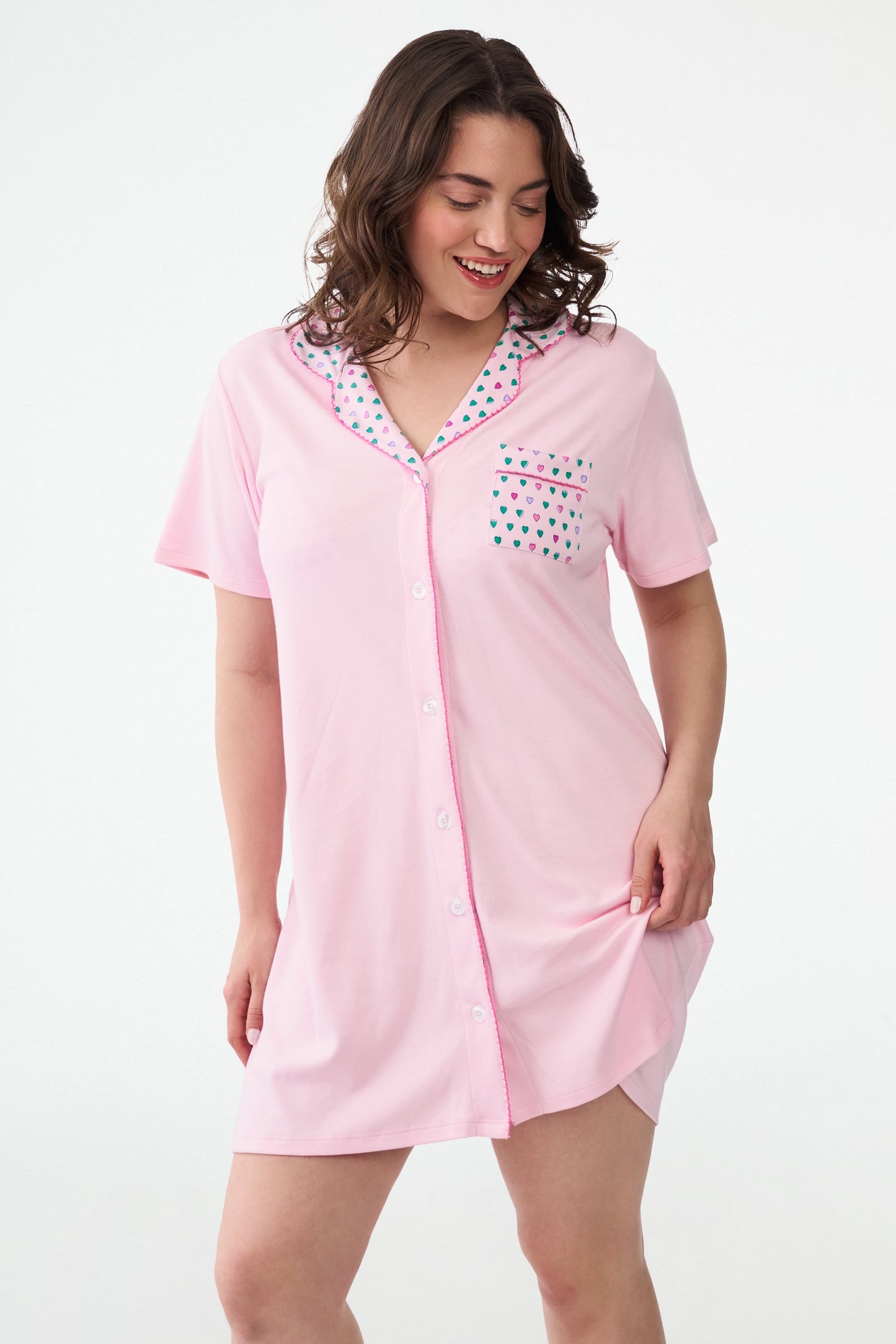 Roller Rabbit Pop Hearts Cleo Nightshirt 