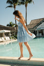 Roller Rabbit Blue Ruban Beckett Dress