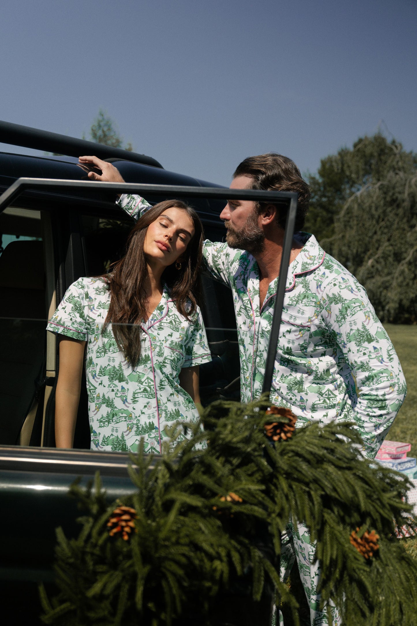 Ski Toile Polo Pajamas
