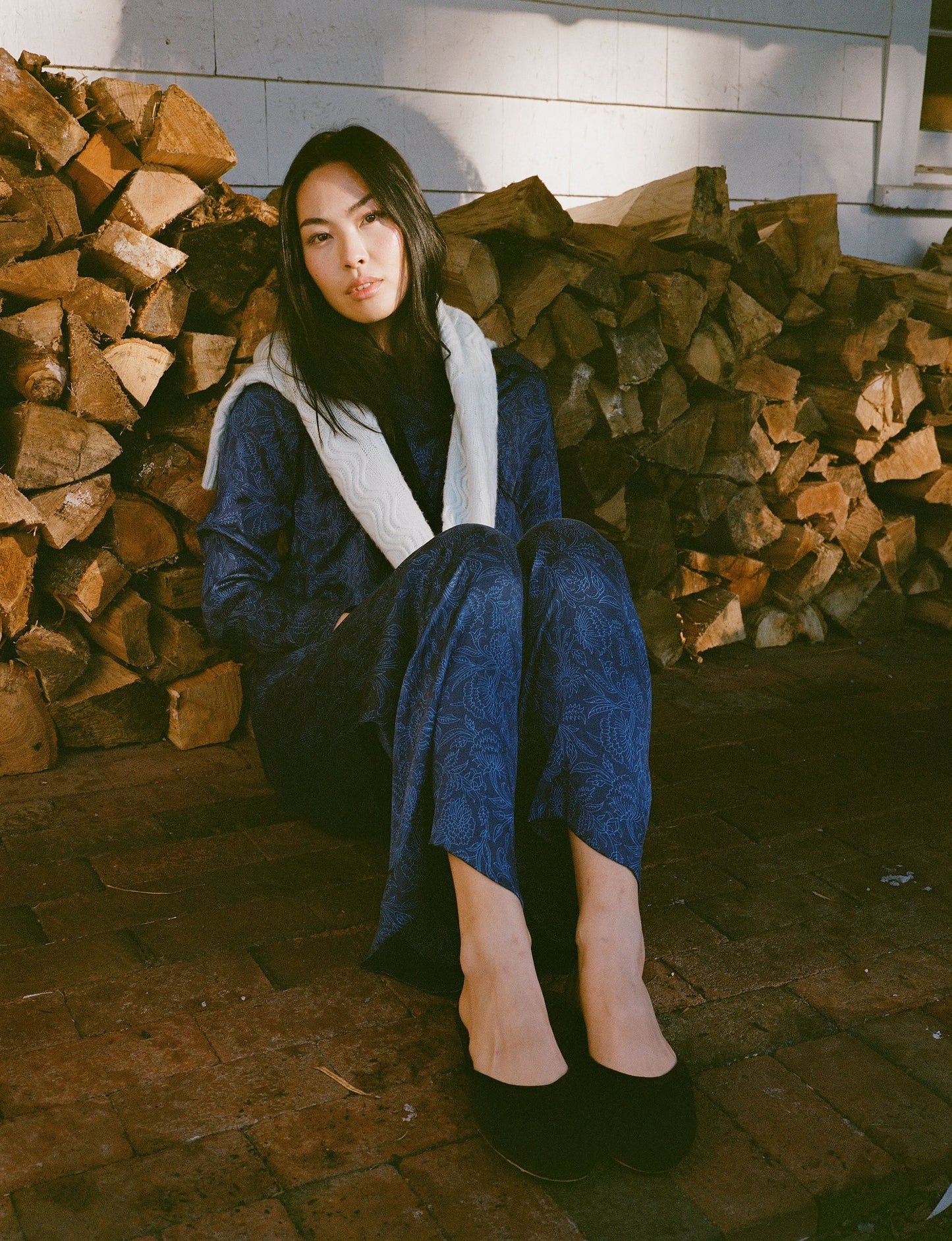 Roller Rabbit Navy Morris Floral Paige Pant